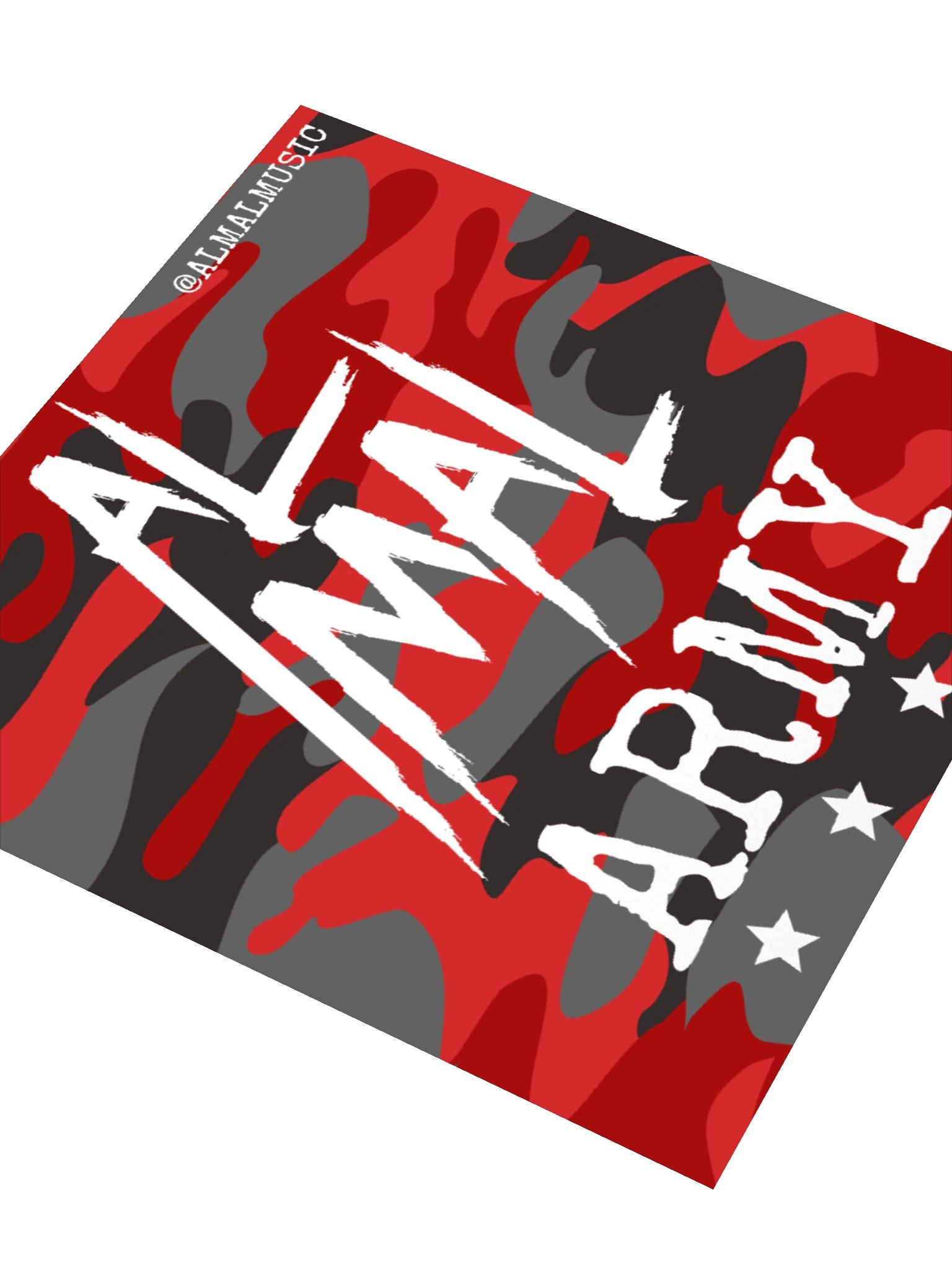 AL MAL ARMY Red Kiss Cut Sticker product image (3)