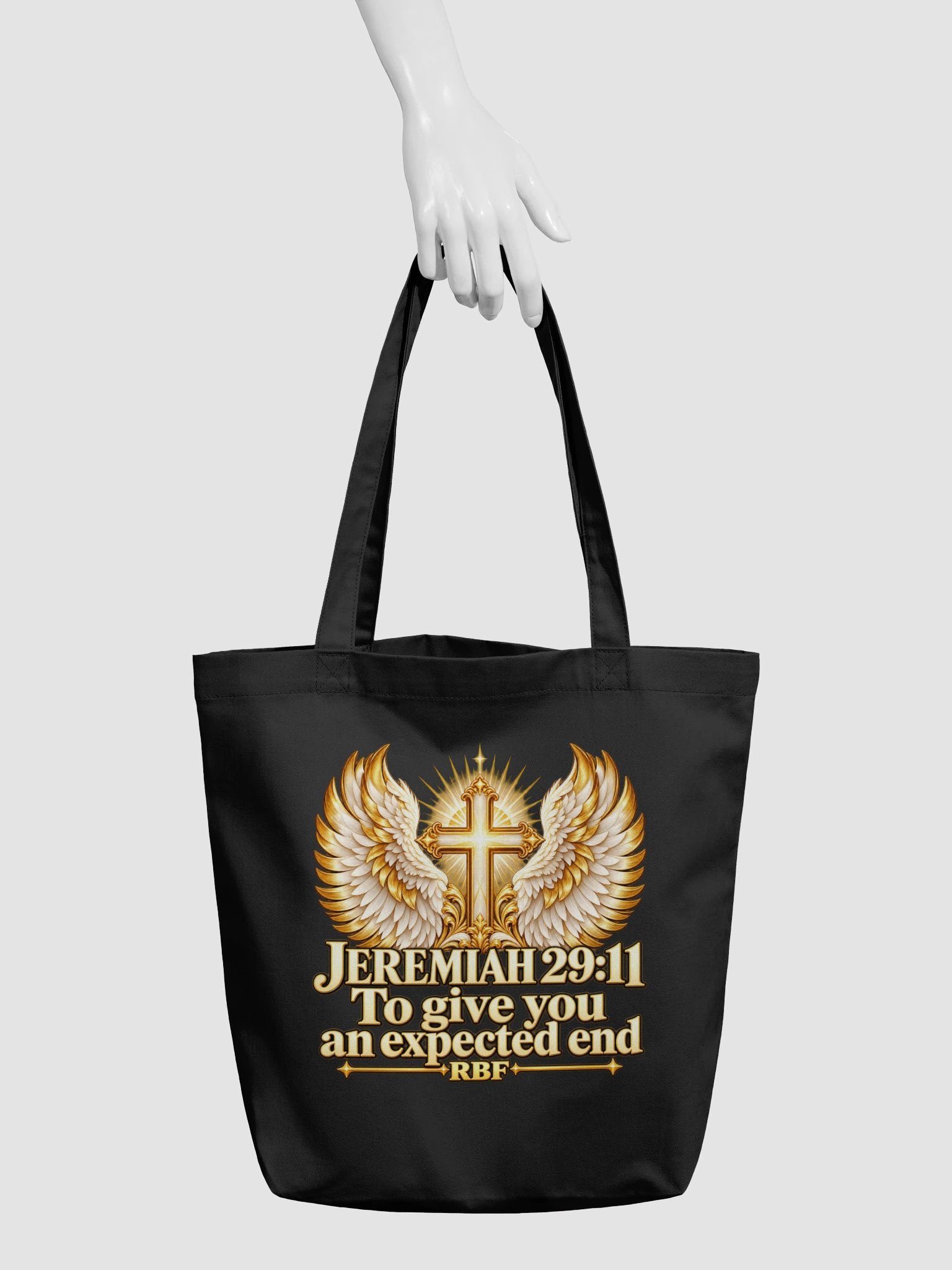 Hope and Purpose Wings Organic Tote — Jeremiah 29:11 product image (3)