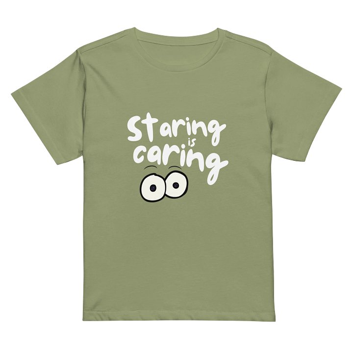 Staring is Caring Women's Mid-length T-Shirt product image (2)