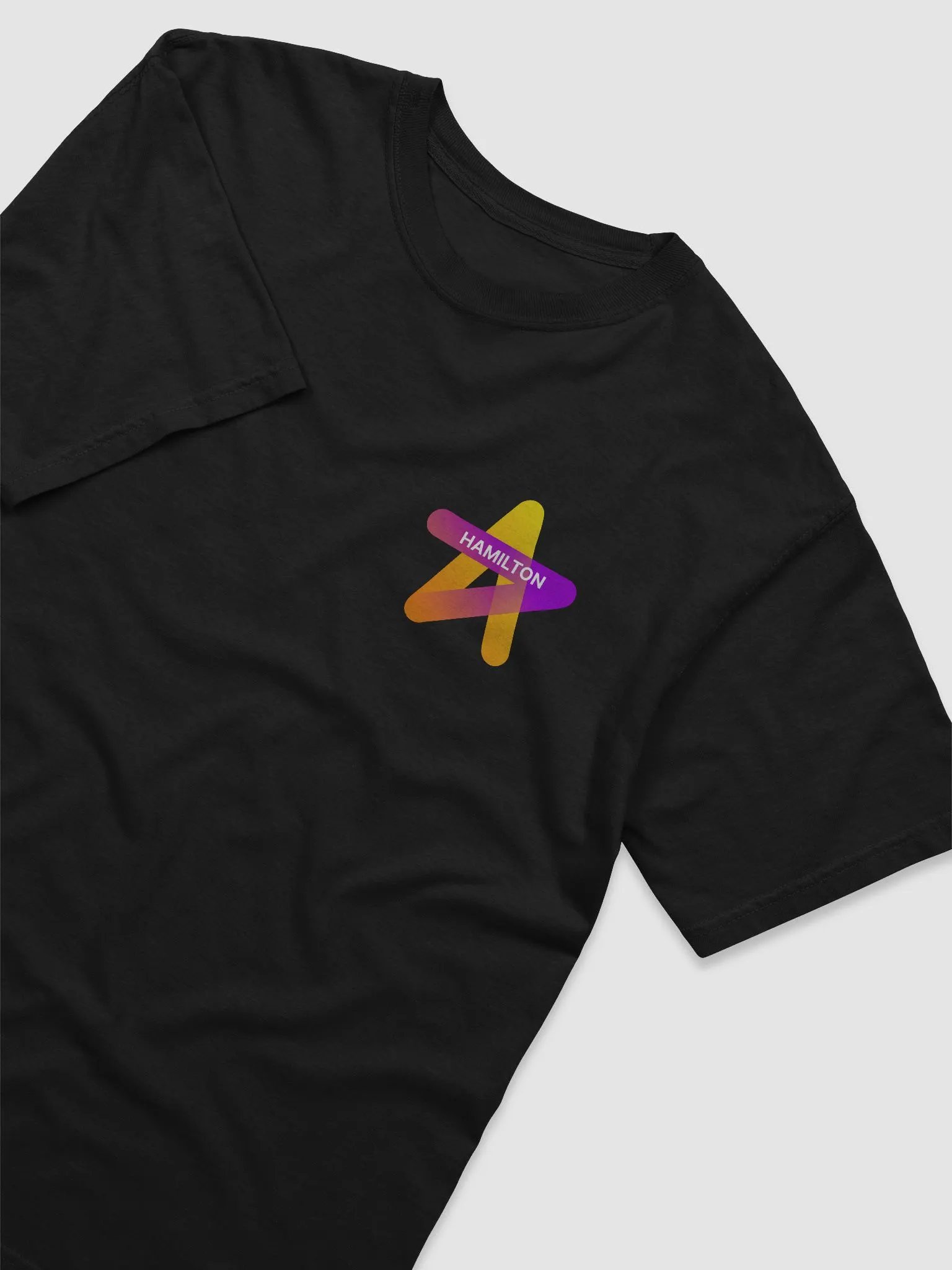 Hamilton logo black t-shirt product image (3)