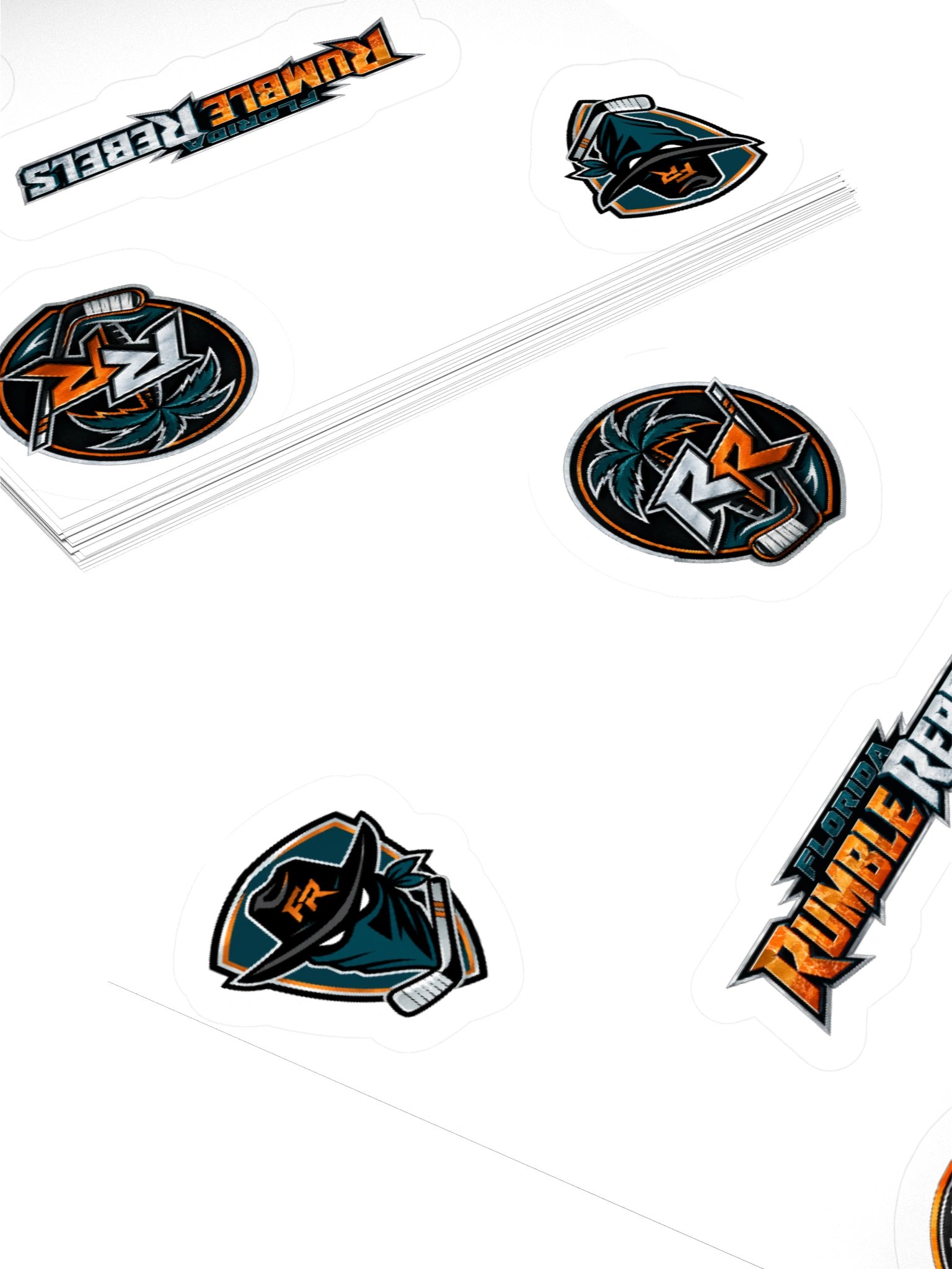 Florida Rumble Rebels Kiss Cut Sticker Set product image (12)