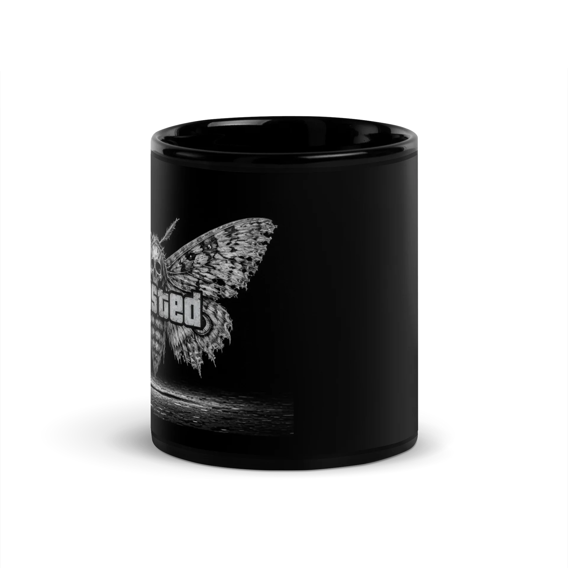 WASTED Skull Moth Black Mug product image (3)
