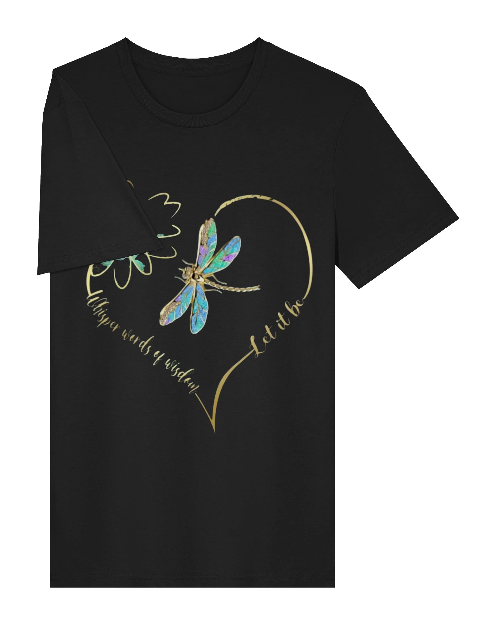 When You Bloom, They Bloom Too T-Shirt – Dragonfly & Wildflower Inspirational Tee | product image (3)