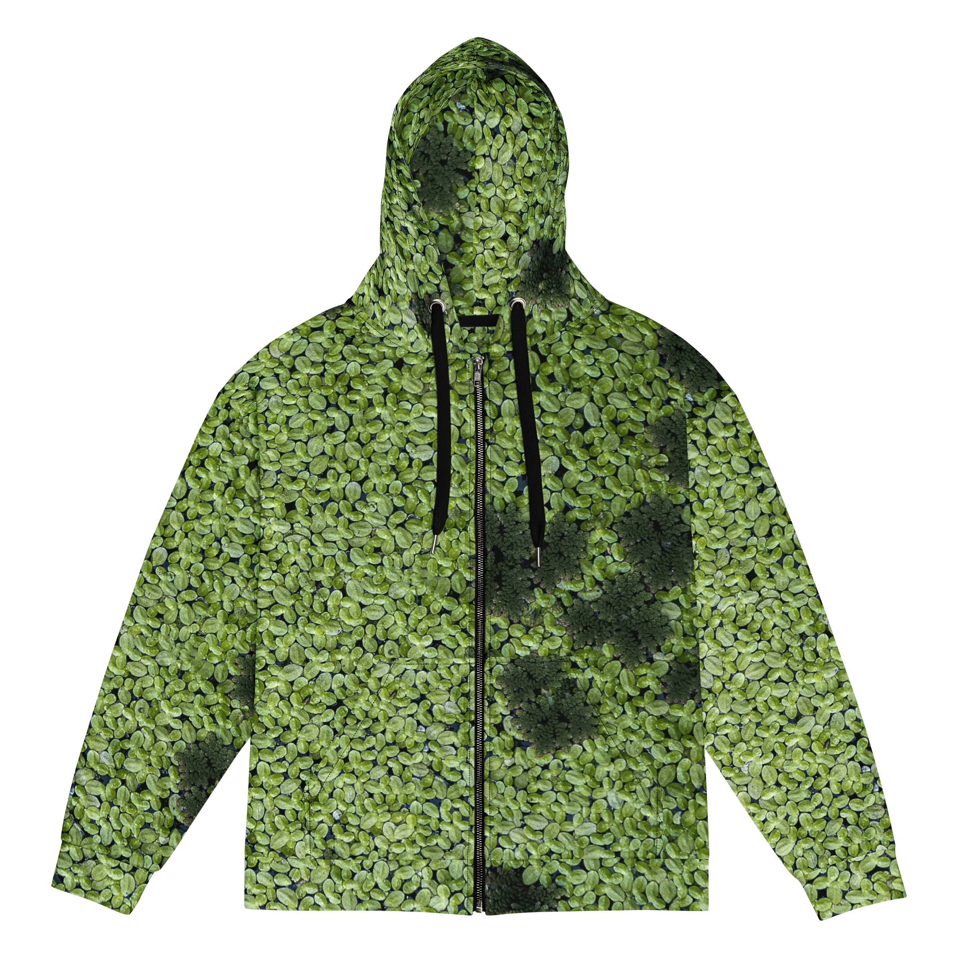 Verdant Life All-Over Print Recycled Unisex Zip Hoodie product image (1)