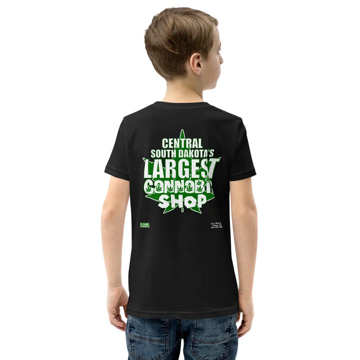 Hemp Quarters Kid's Black Front/Back T-Shirt product image (2)