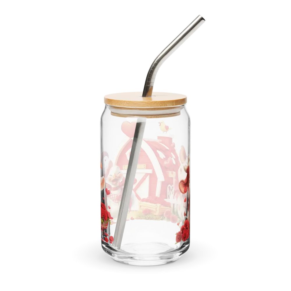 Farmyard Valentine Friends Can-Shaped Glass product image (2)
