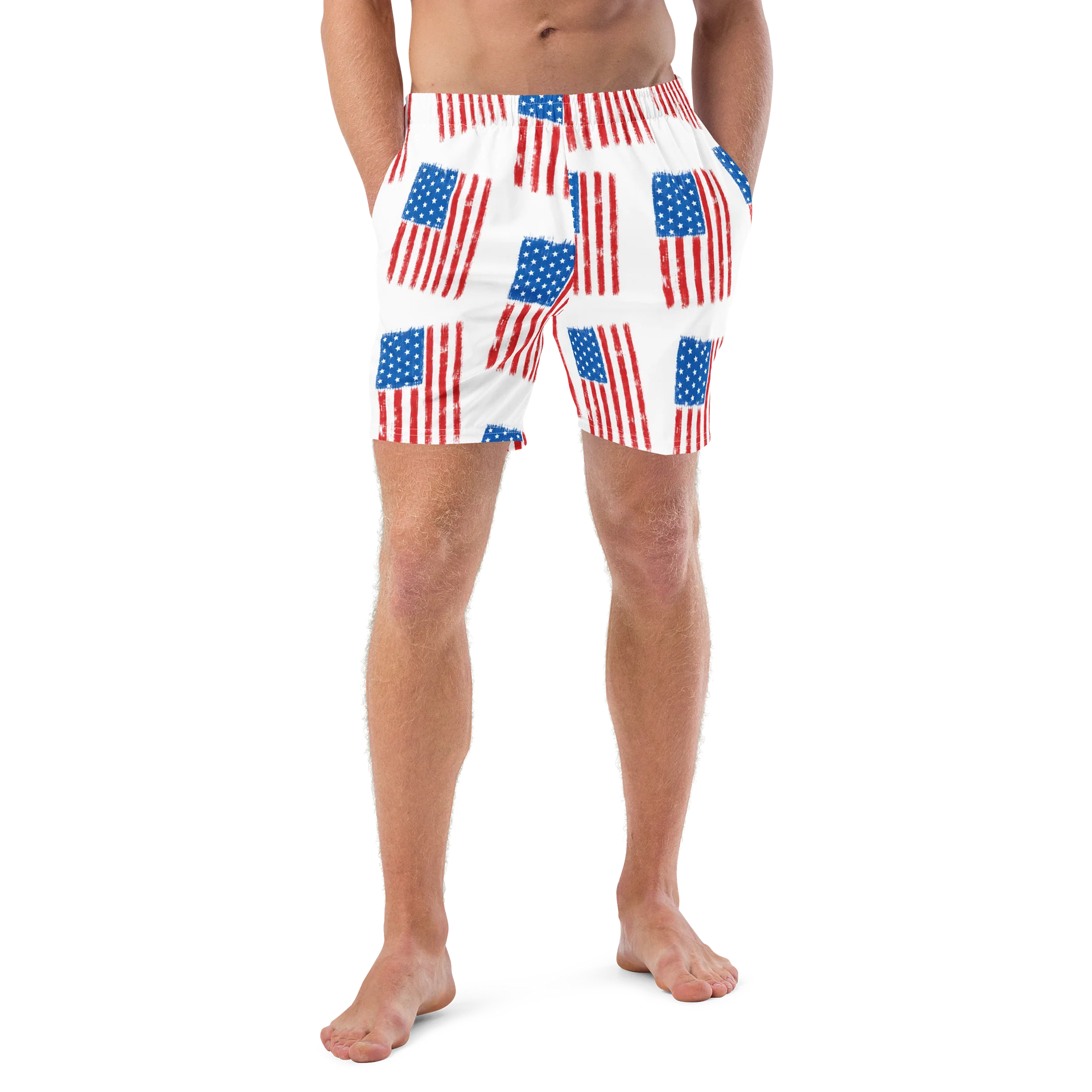 Distressed American Flag Shorts product image (4)
