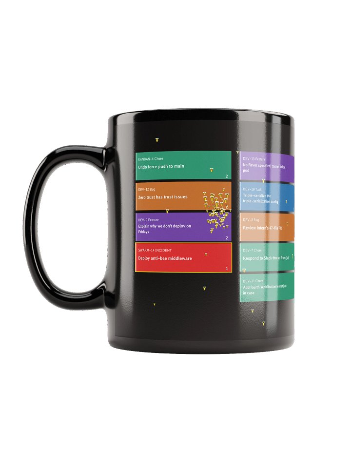Bees have Entered the Sprint Mug Blk product image (1)