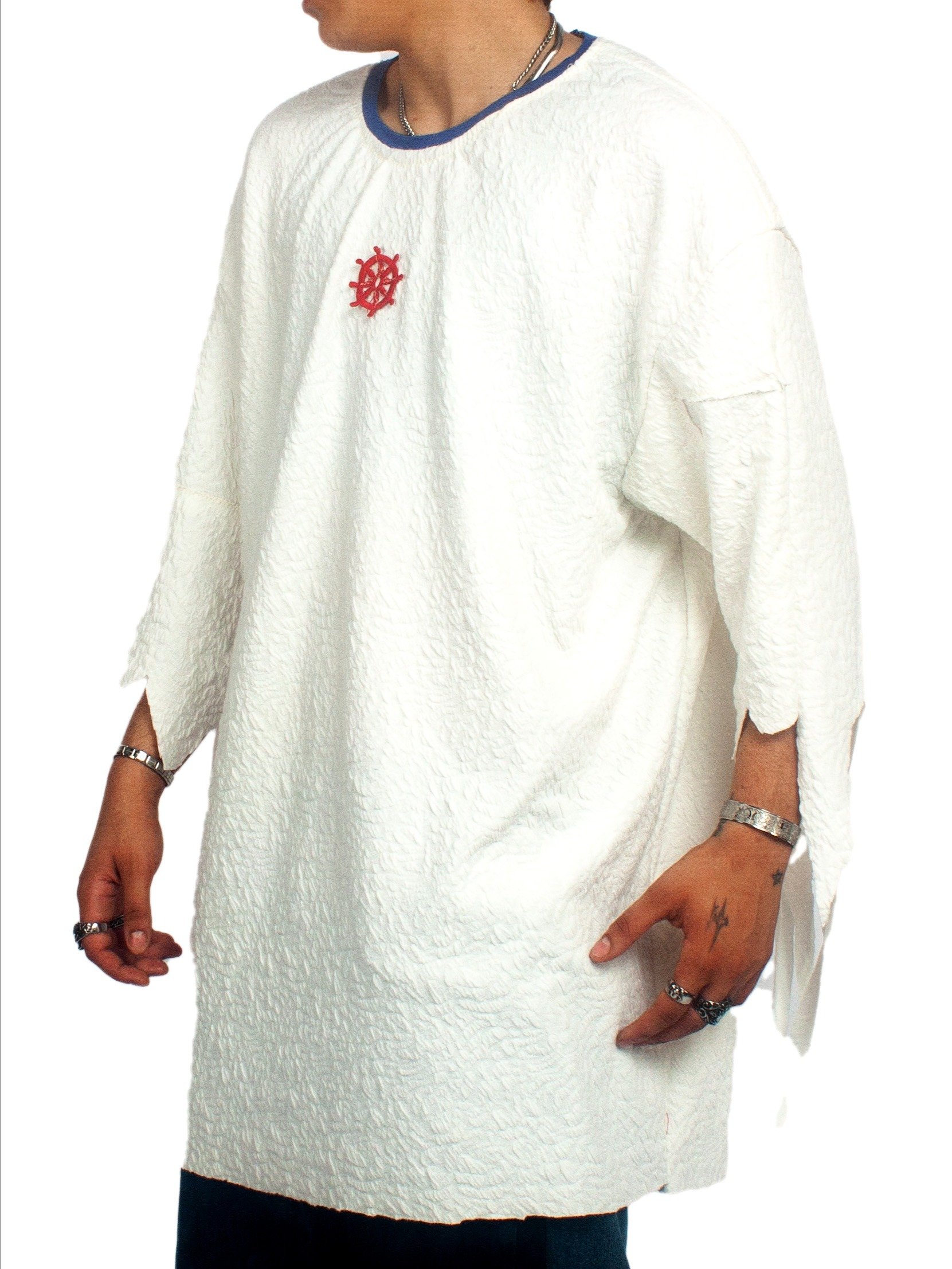 PORTRAIT SLEEVE TEE - LARGE - WHITE - MID SLEEVE product image (2)