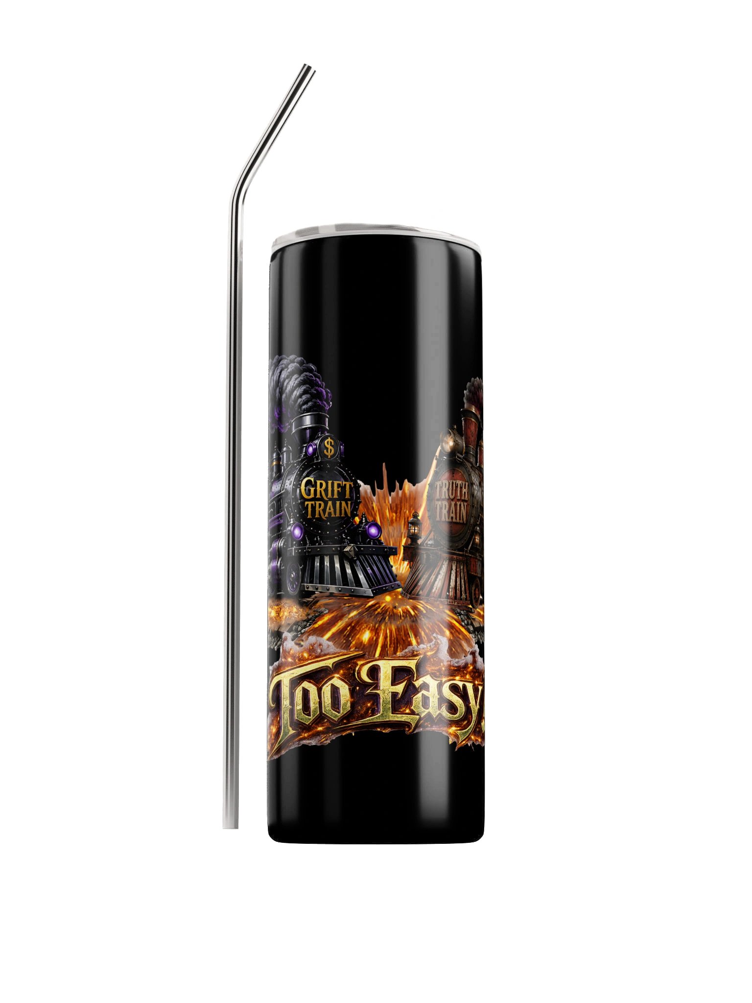 ''Too Easy'' Stainless Steel Tumbler product image (1)