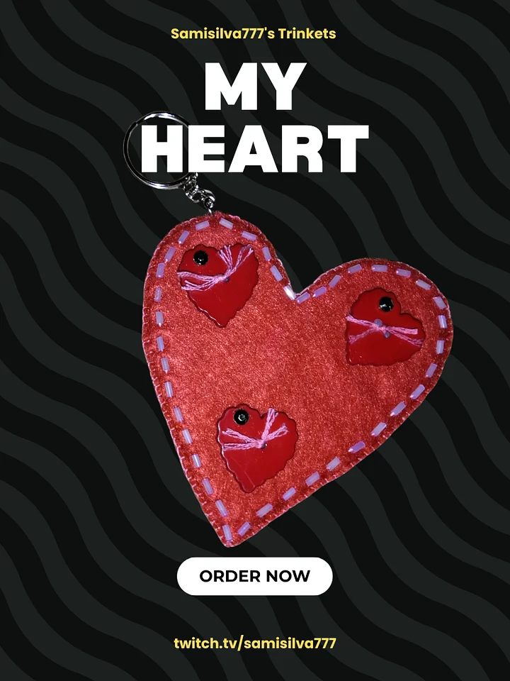 My Heart 2D Keychain product image (1)