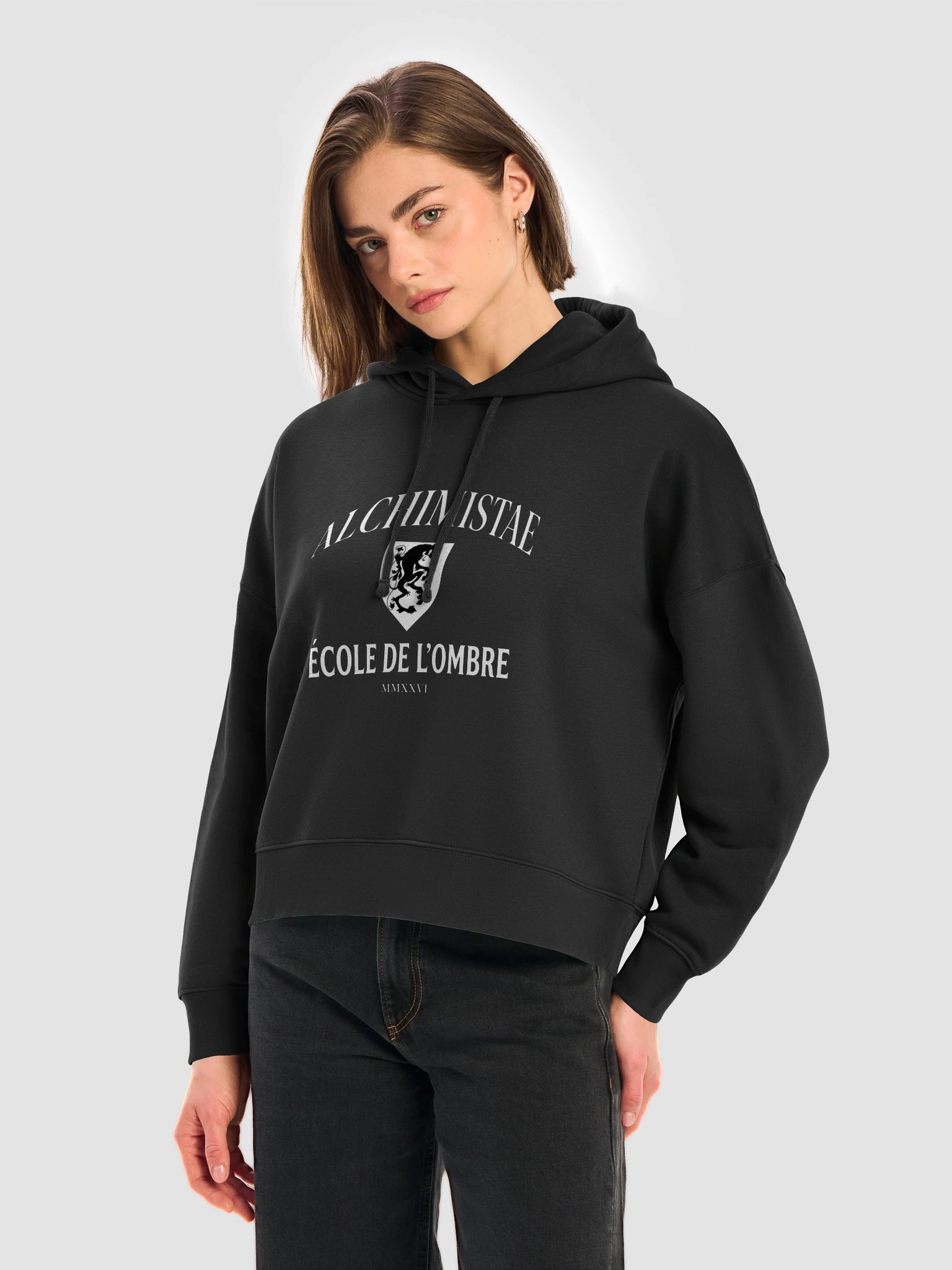 Hoodie Femme Coton Bio Poids Lourd – ÉCOLE DE L'OMBRE product image (2)