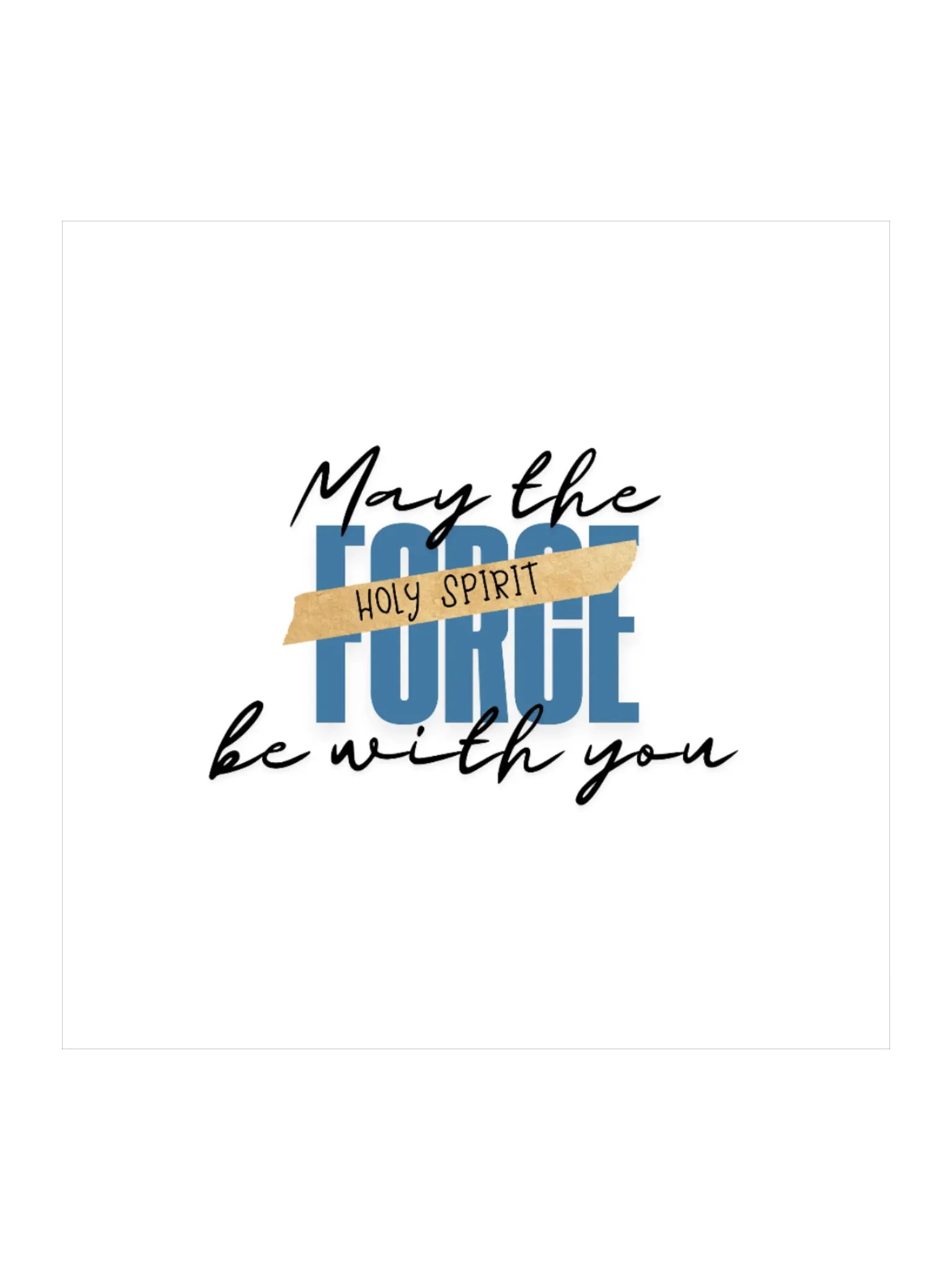 May the Force be with You: Square Sticker product image (1)