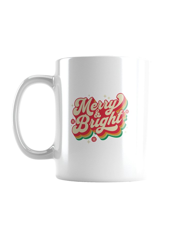 Coffee Mug Merry And Bright Retro Xmas Festive Vibes product image (2)