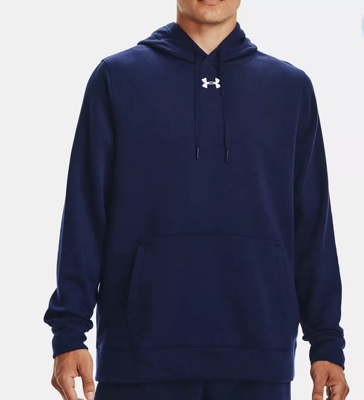 Under Armour Mens Hustle Fleece Hoodie Size XXL Navy Sealed Bag product image (2)