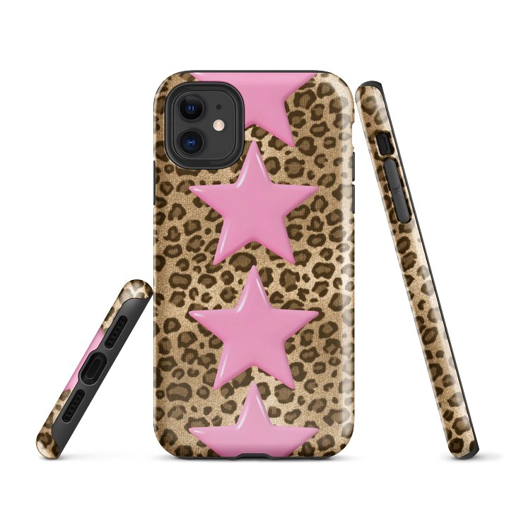 pink cheetah i phone case product image (1)