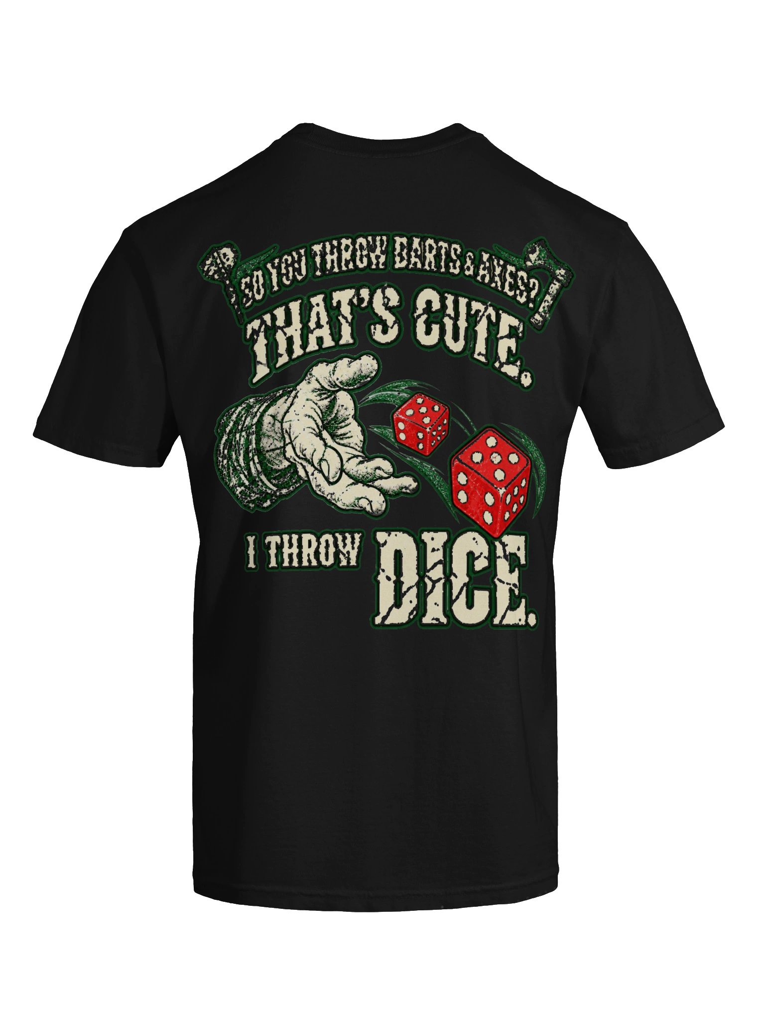 KC Craps I Throw Dice Black Tee product image (11)