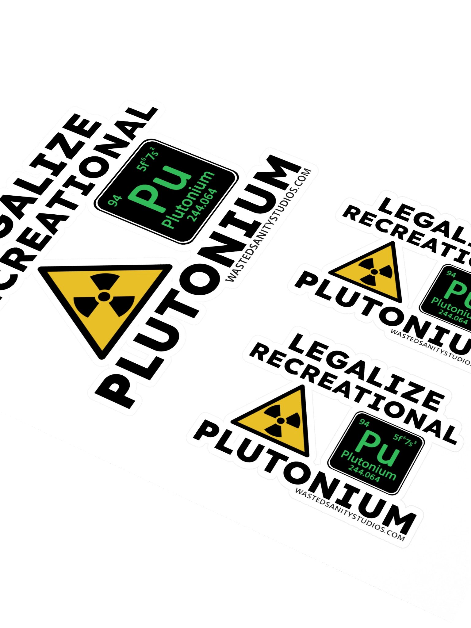 Legalize Recreational Plutonium Sticker Sheet 1 product image (2)