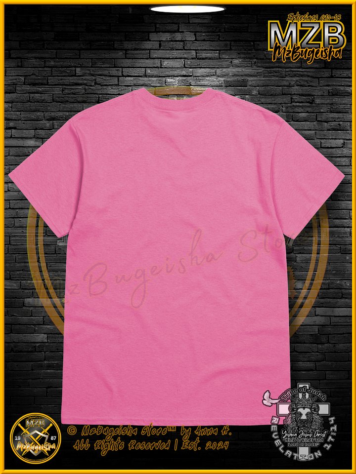 T-Shirt - MzBugeisha™ "Yeshua Jesus Christ King of kings " [V2/azalea] Faith Based T-Shirt By Anna H. product image (2)