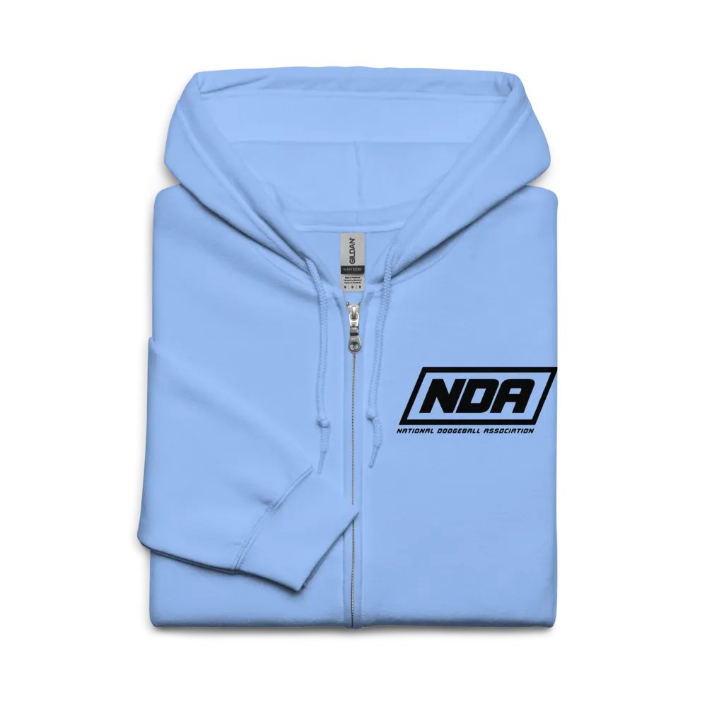 National Dodgeball Association Zip-Up Hoodie (Dark) product image (5)