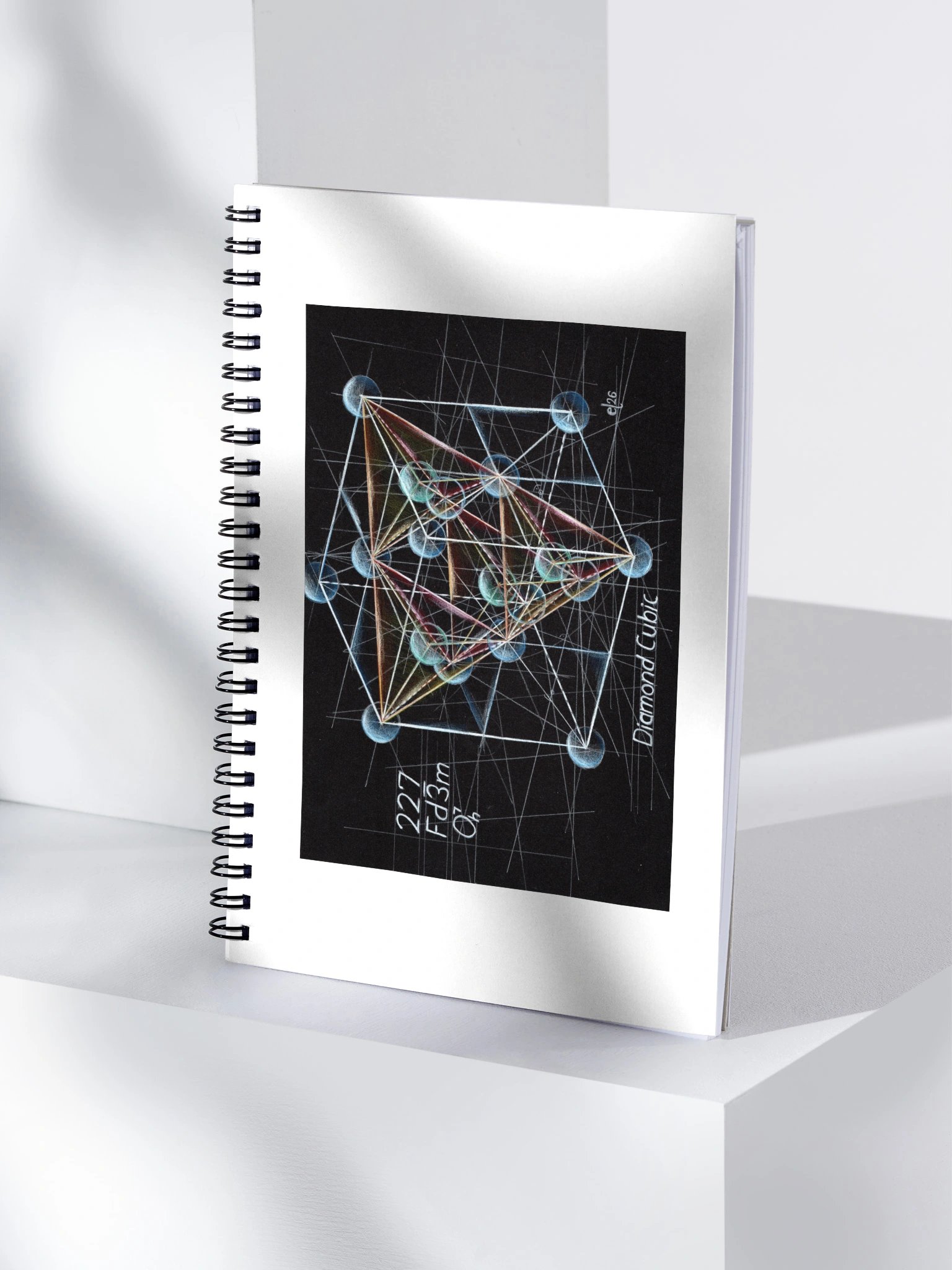 Geometric Physics Art Notebook 4: Diamond Cubic and Spherical Harmonic product image (1)