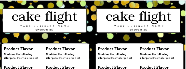 Midnight Sparkle Label Template product image (3)