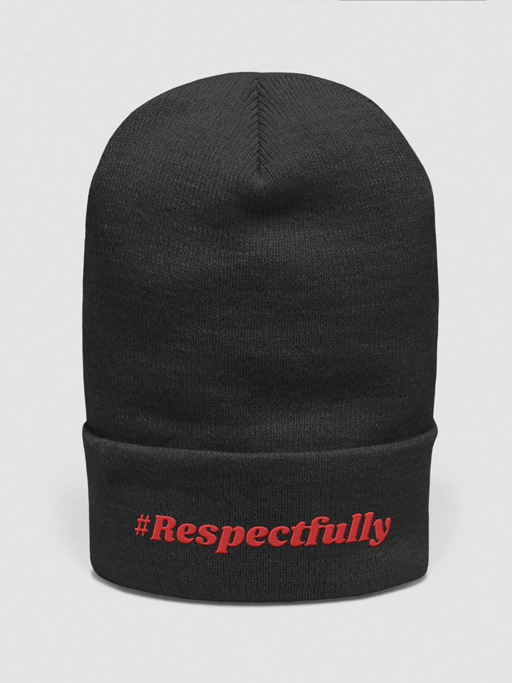#Respectfully Beanie (Red) product image (3)