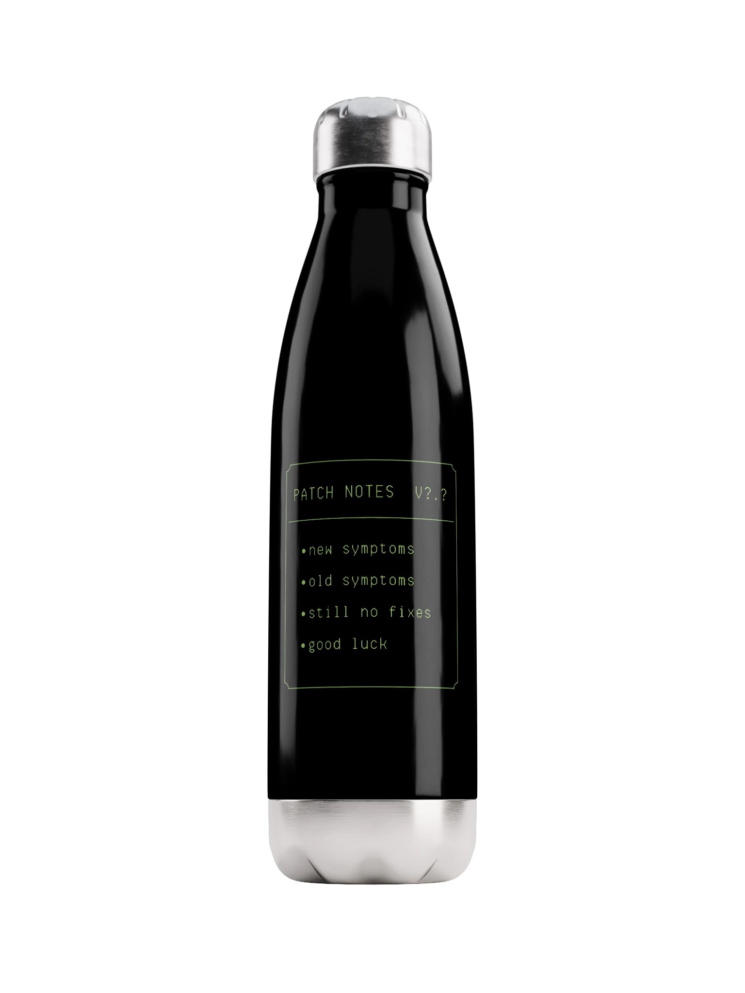 Patch Notes Water Bottle | Chronic Illness & Spoonie Gamer Humor product image (1)