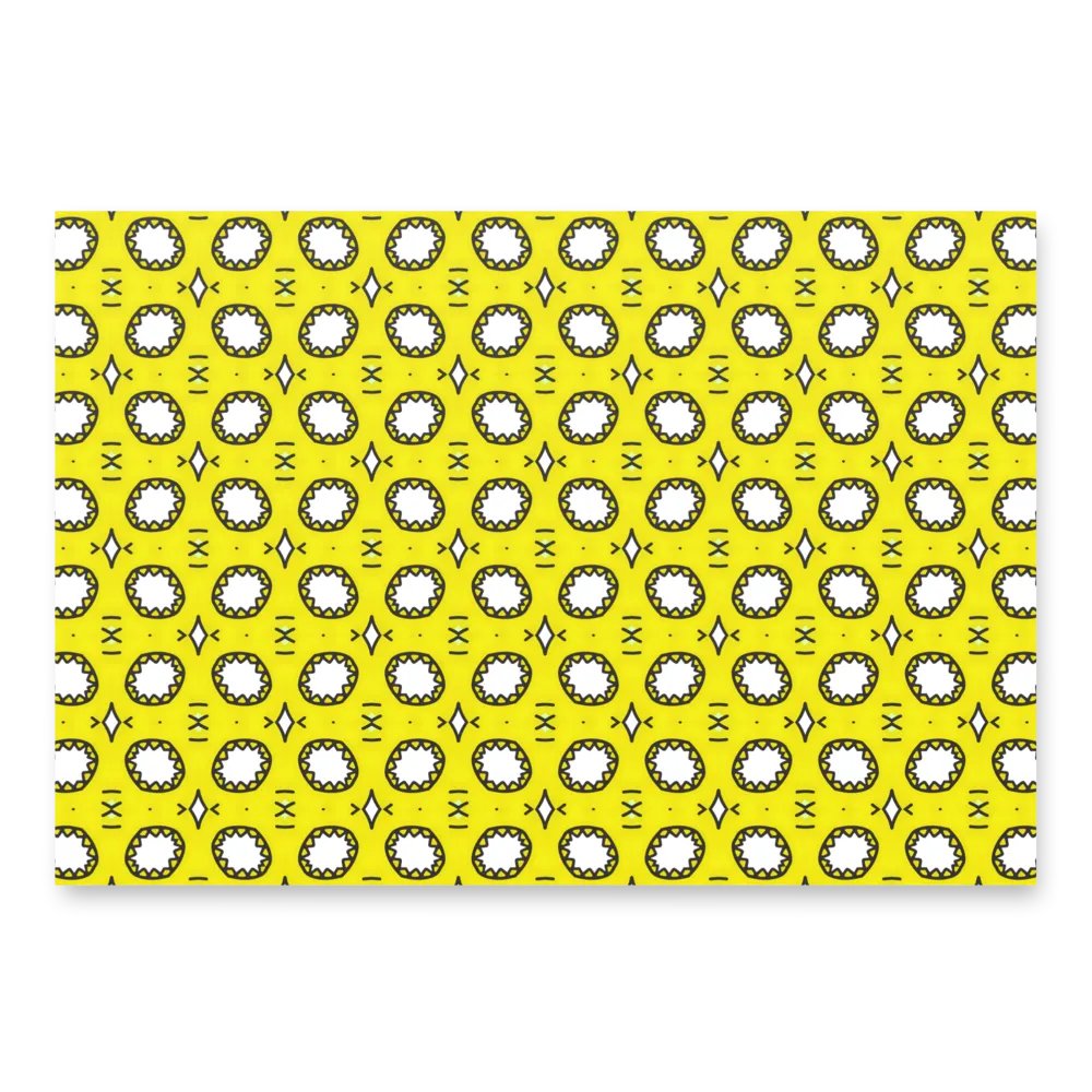 Cheerful Yellow patterned wrapping paper product image (6)