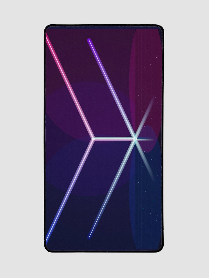 XL Neon Geometric Gaming Desk Mat - 31.5" x 15.5" product image (2)