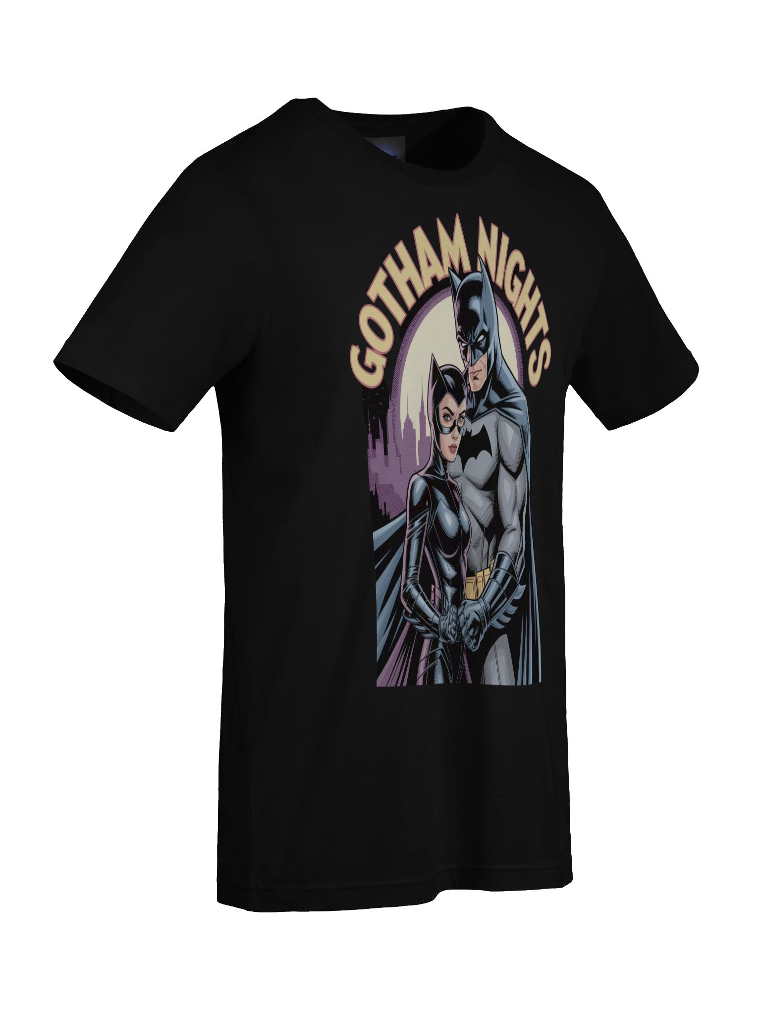 Moonlit Masquerade: Batman & Catwoman Gotham Nights T-Shirt product image (9)