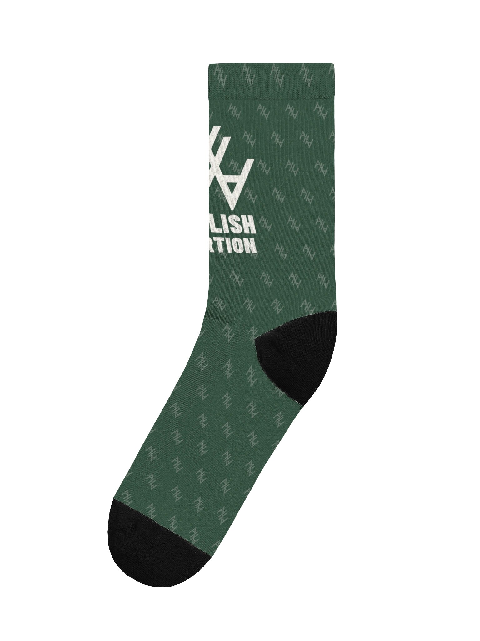 Abolish Abortion Crew Socks - Forest & Cream product image (1)