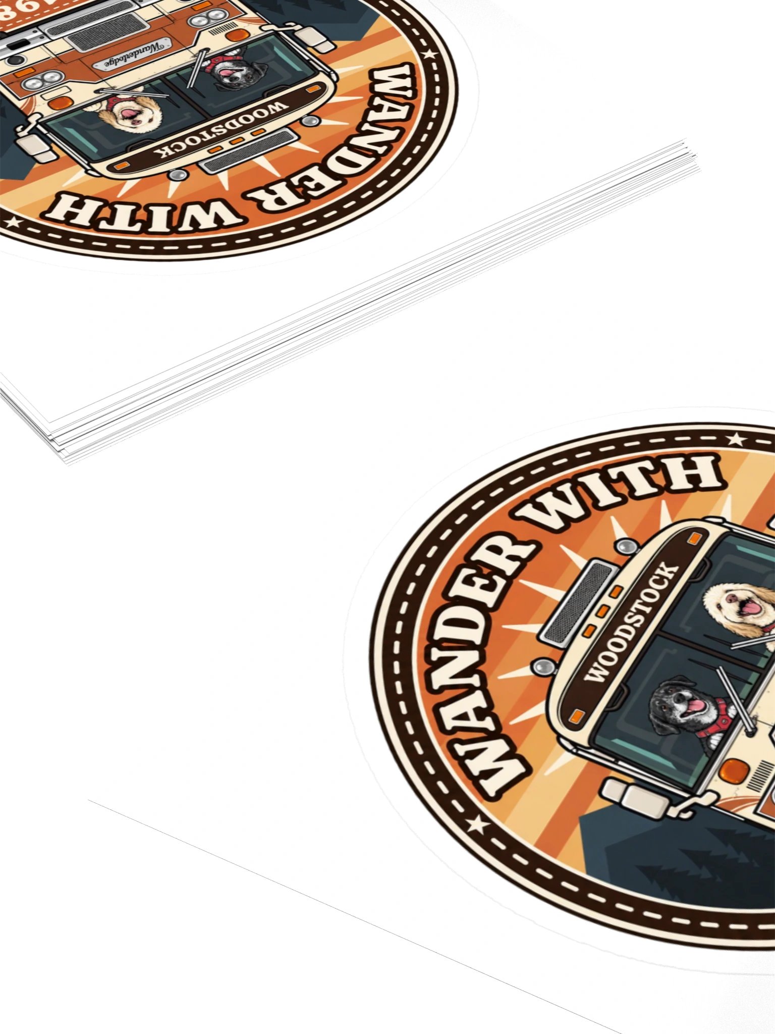 Woodstock Vintage Travel Patch Sticker — Ember & Rain product image (4)