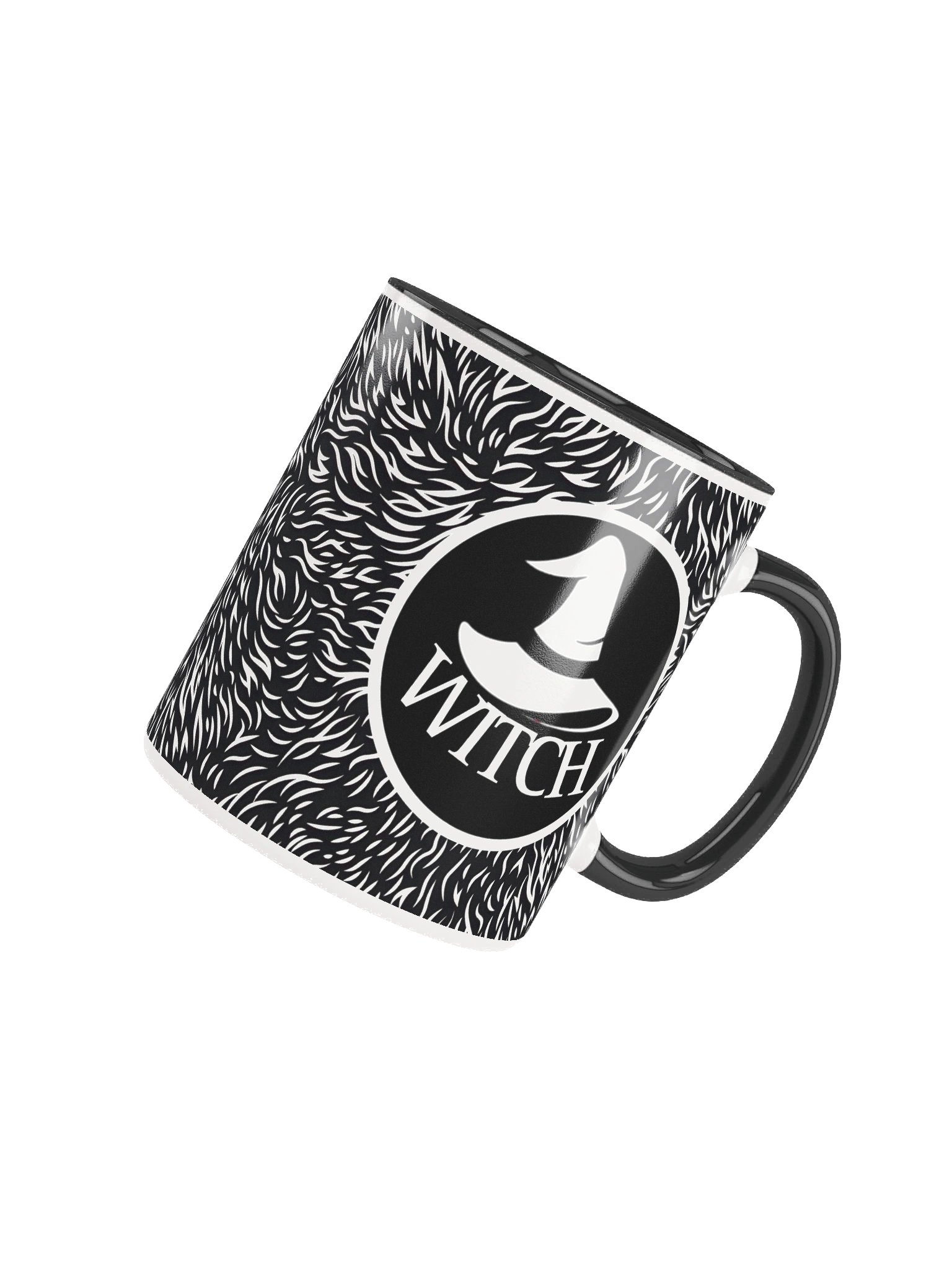 WITCH Silhouette Ceramic Mug (Black) product image (4)