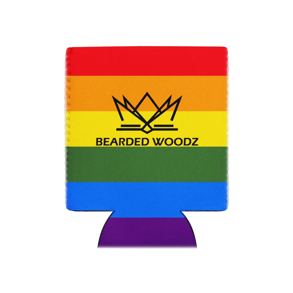 Coozie Can Cooler (Design: Bearded Woodz) Custom Pride product image (1)