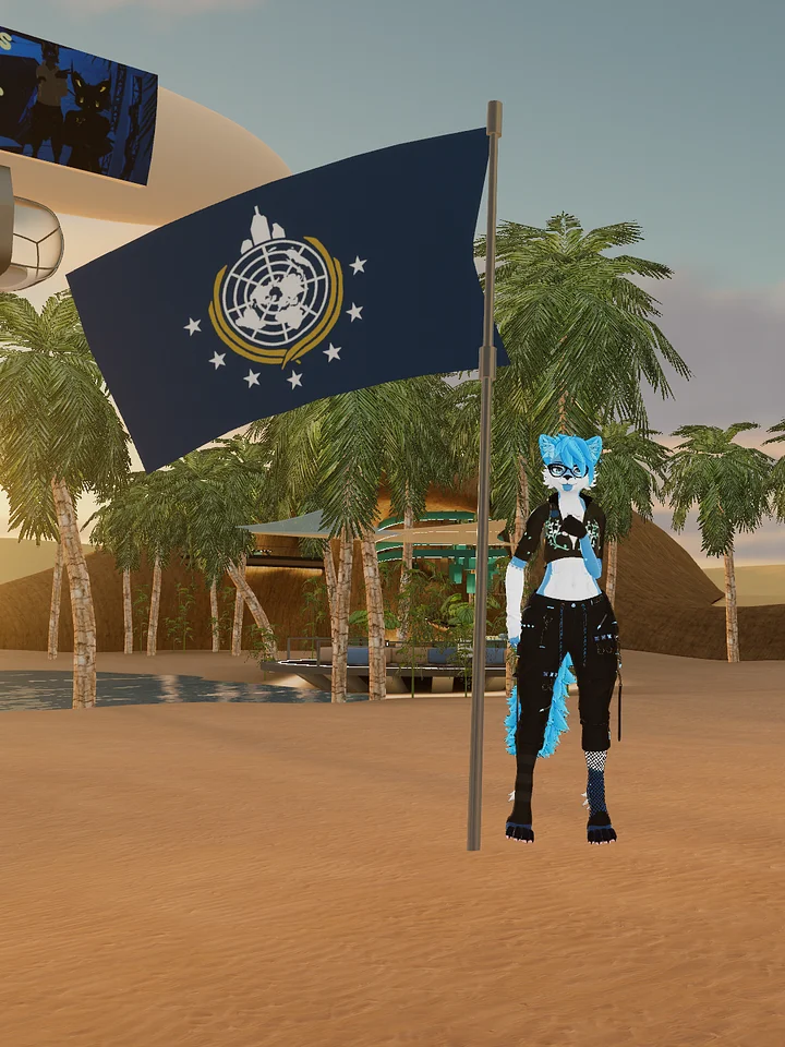 Drapeau [ Asset avatar VRchat ] - V 1.0 product image (2)