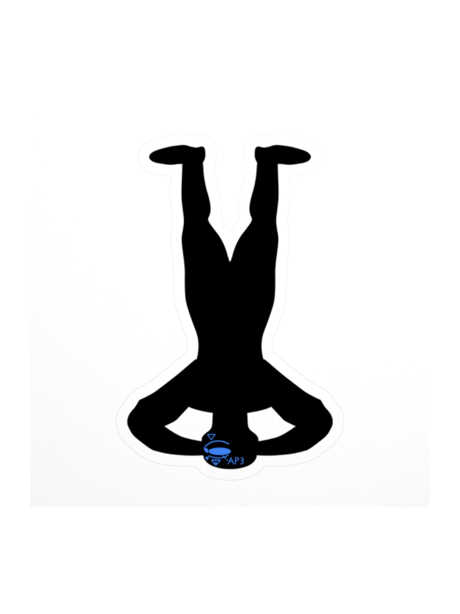 Headstand Blue — Transfer Sticker product image (1)