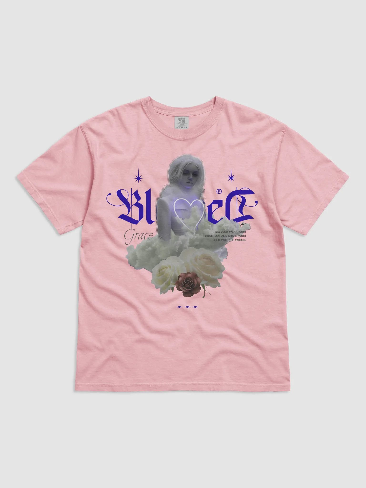 Ethereal Neon Heart T Shirt Gothic Fantasy Graphic product image (12)