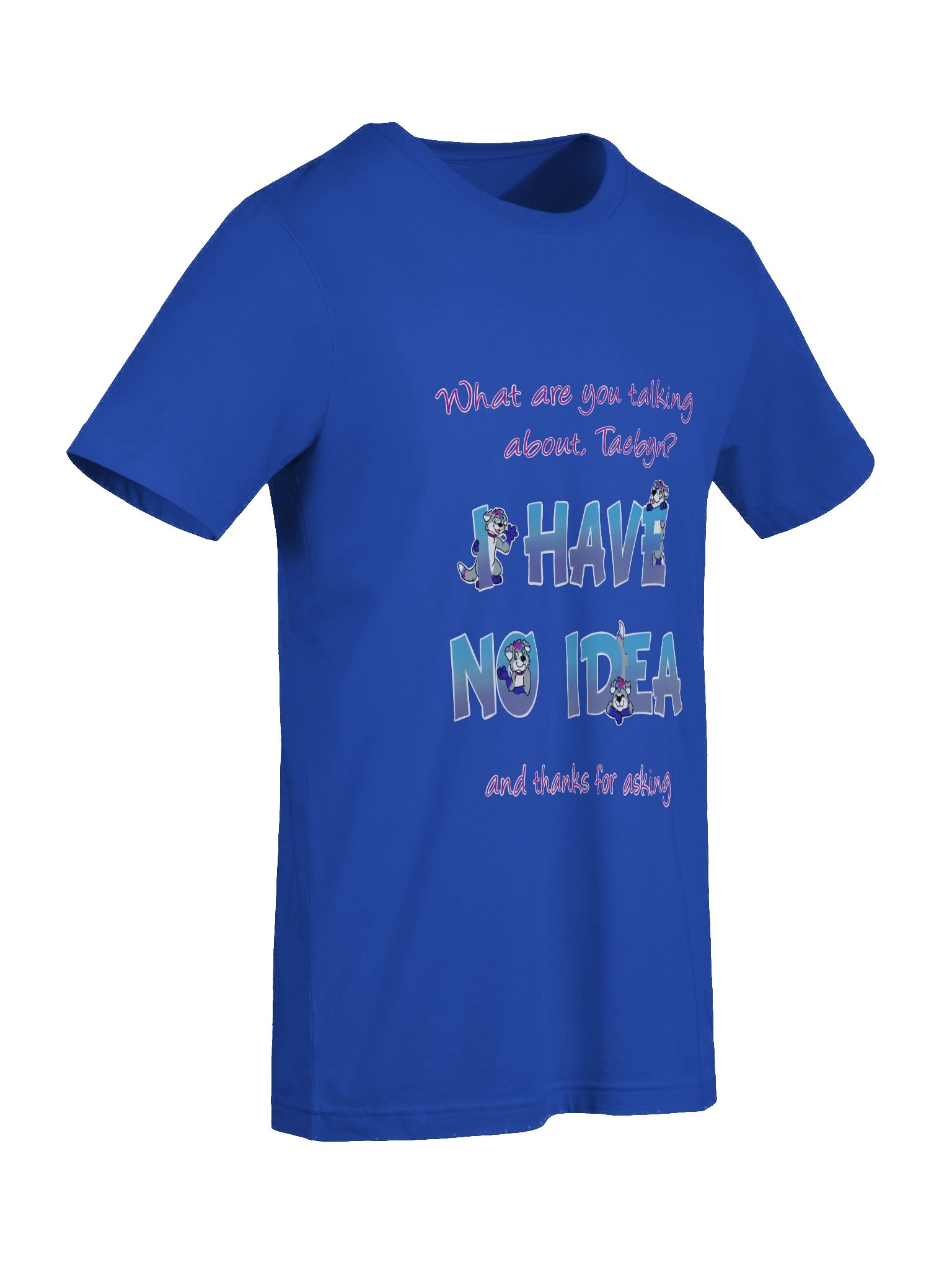 "No Idea" T-shirt (blue) product image (9)