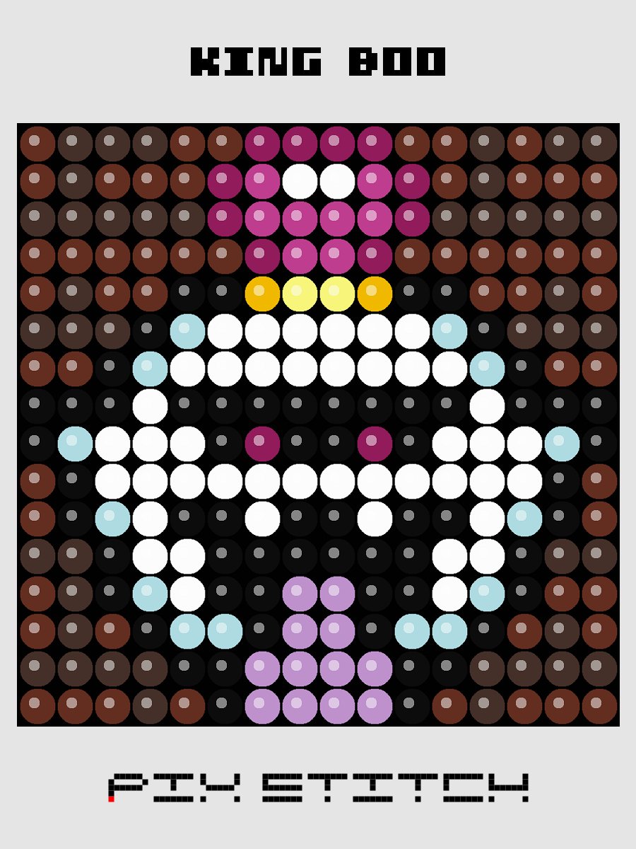 King Boo Pixel Art product image (1)