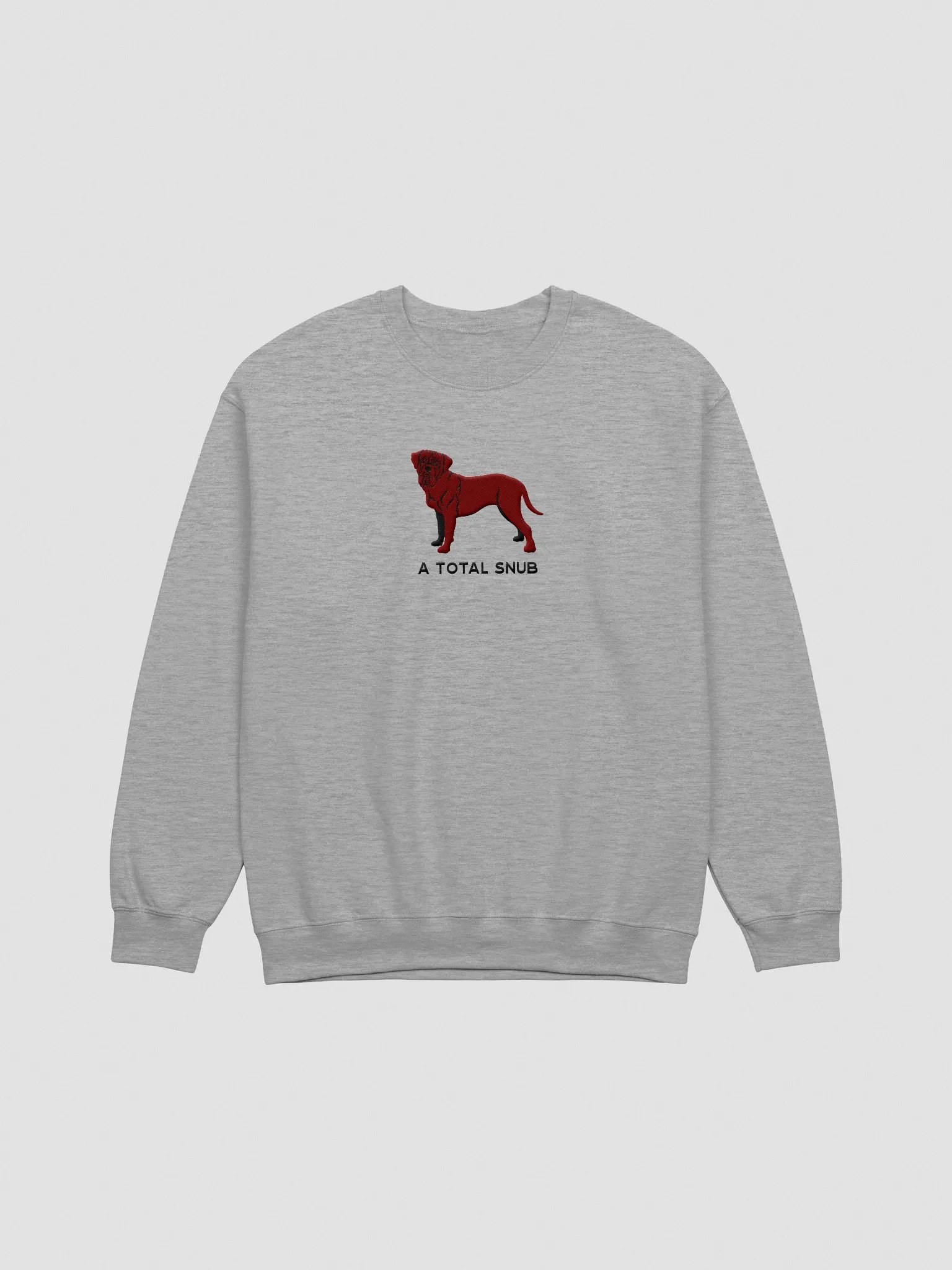 A Total Snub Sweatshirt (Embroidered) of a Dogue de Bordeaux(Chocolate) product image (3)