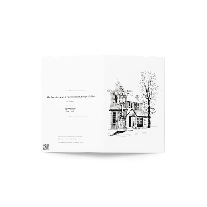 Westerton Arms & The Paterson Clock - Greeting Card product image (2)