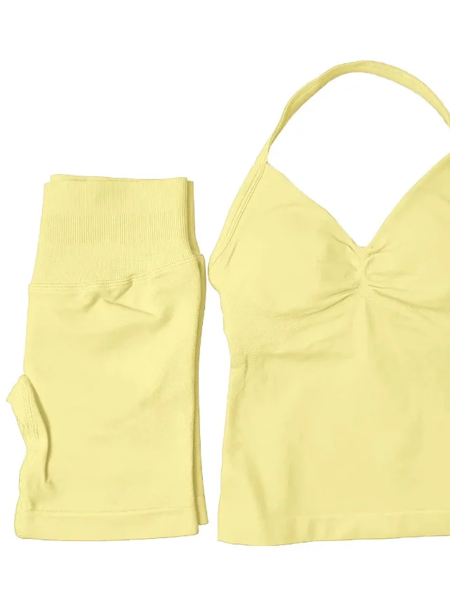 Bleach Blue (Halter Top + Mid Contour Short Performance Set ) ⭐️ ⭐️ ⭐️ ⭐️ product image (5)