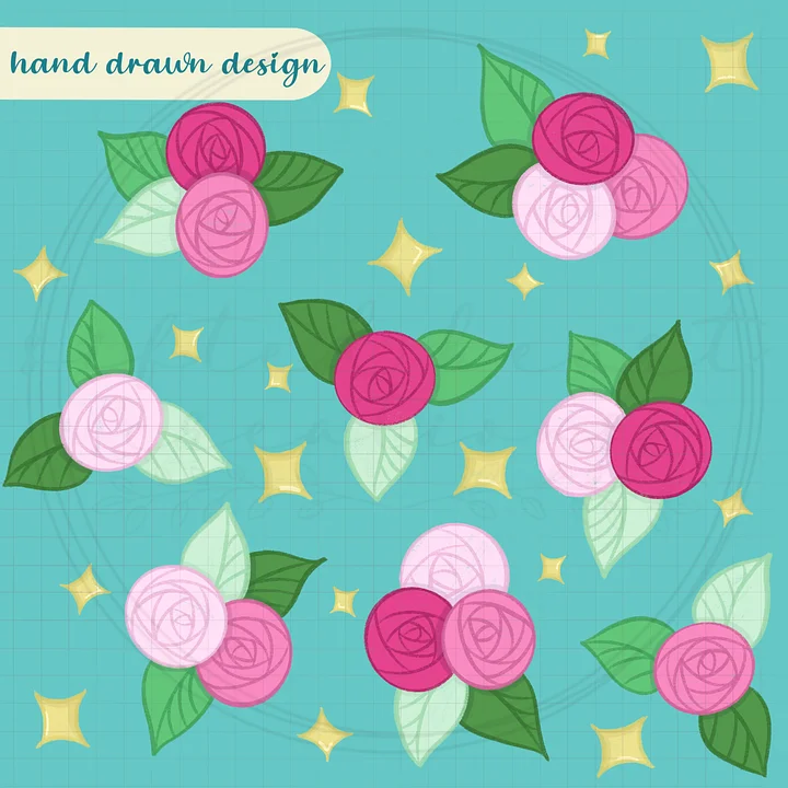 Mystical Roses Seamless Pattern product image (1)