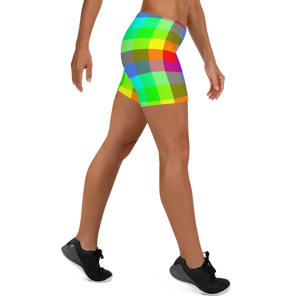 Rainbow Checkers Shorts product image (11)