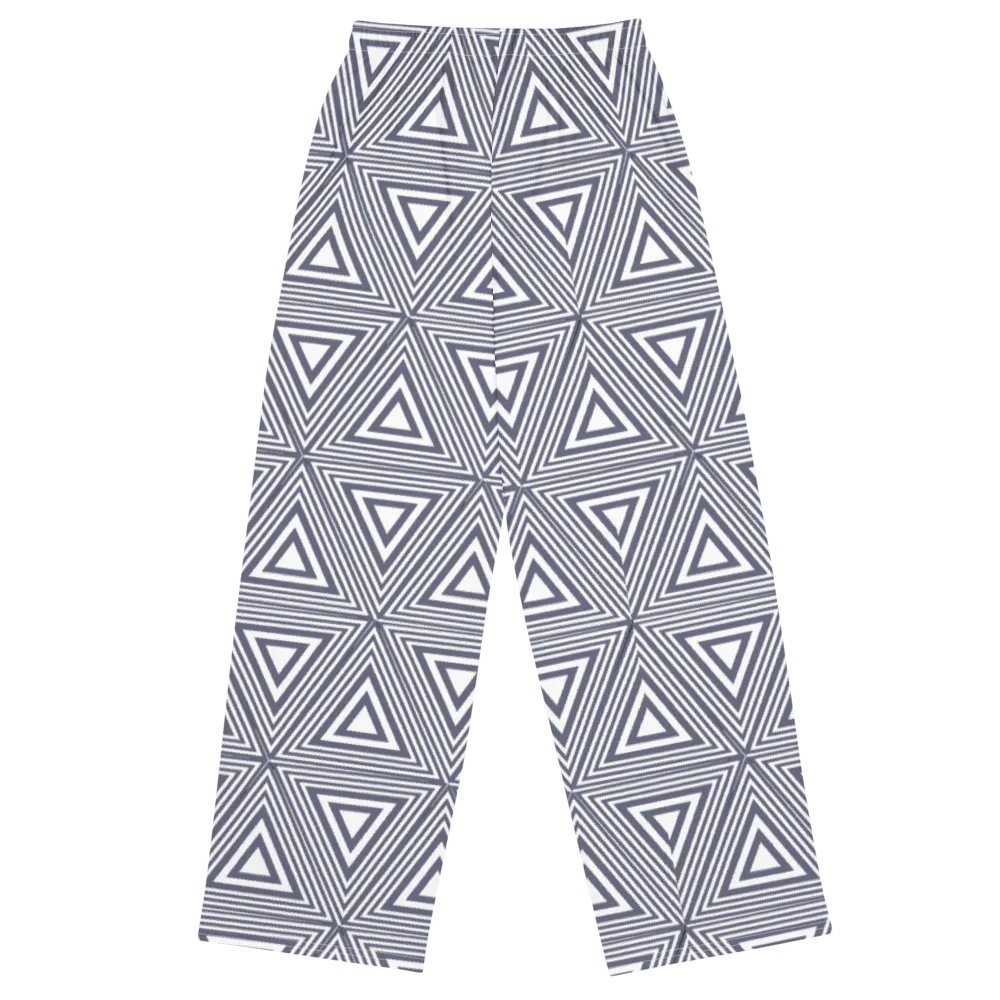 Gray Triangles Wideleg Pants product image (1)