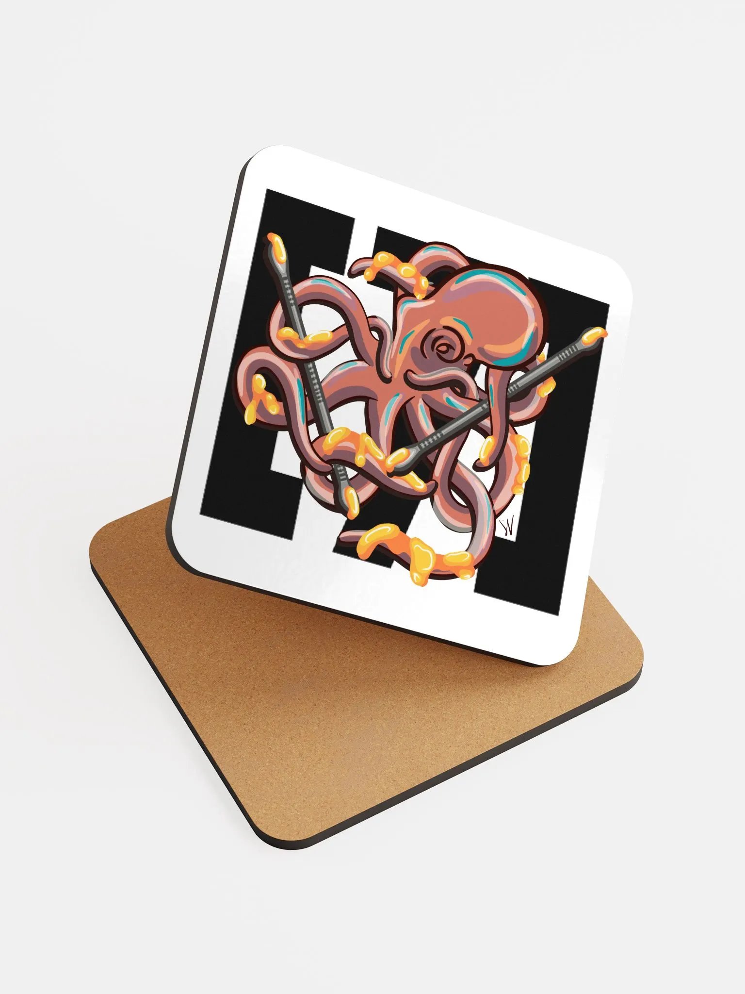 ASolid7 Dabbing Septopus Single Dab Coaster product image (1)