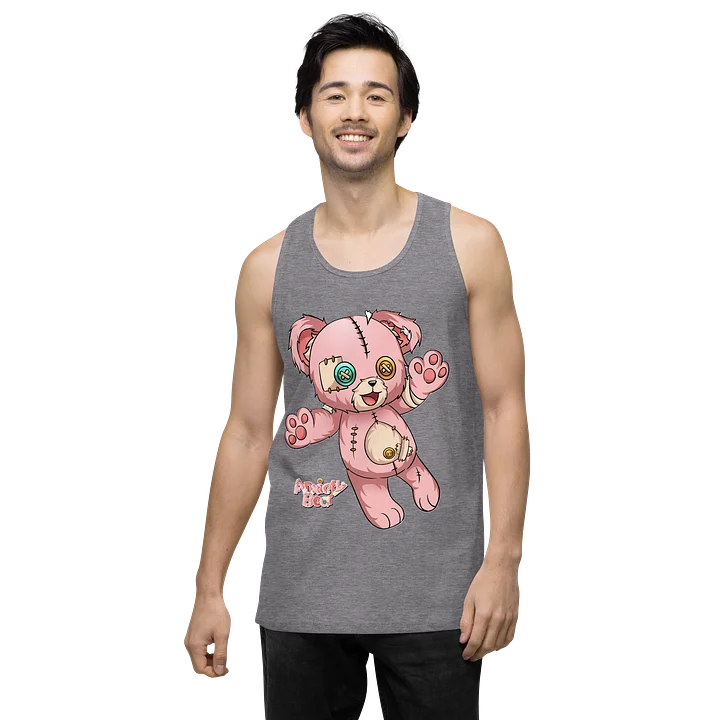Chibi Anxiety Bear Men's Tank product image (36)