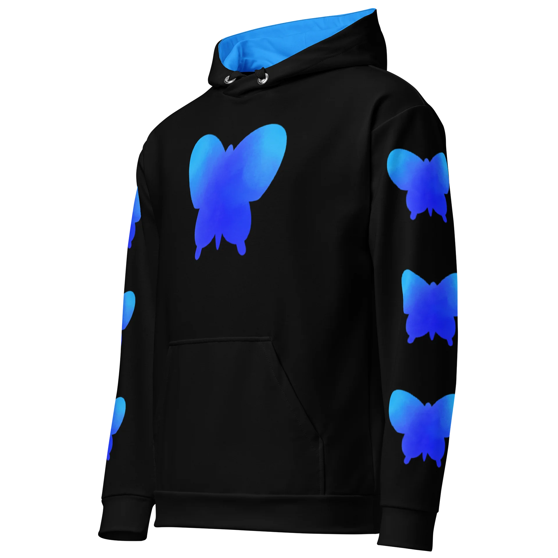 Butterfly Ocean Hoodie (Black Variant) product image (2)