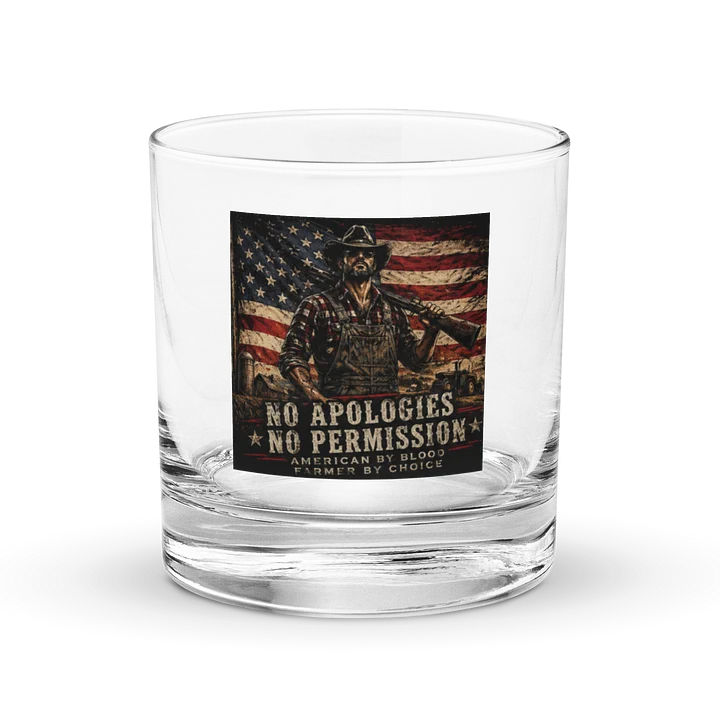No Apologies - No Permission Rocks Glass product image (1)